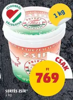 PENNY Sertés zsír ajánlat