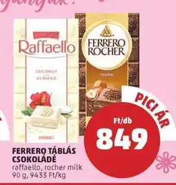 PENNY FERRERO TÁBLÁS CSOKOLÁDÉ ajánlat