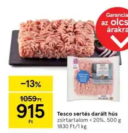 Tesco Tesco sertés darált hús ajánlat