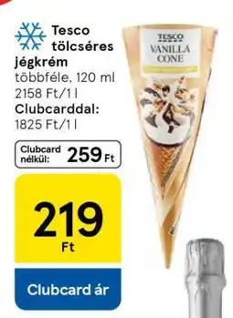 Tesco Tesco tölcséres jégkrém ajánlat