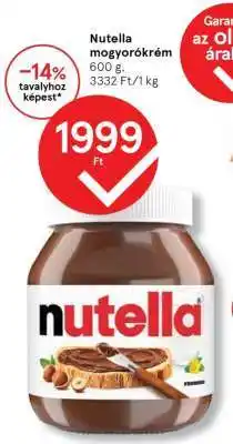 Tesco Nutella mogyorókrém ajánlat