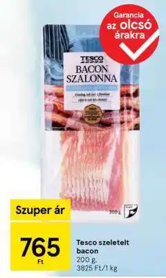 Tesco Tesco szeletelt bacon ajánlat