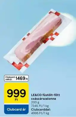 Tesco LE&CO füstölt-főtt császárszalonna ajánlat