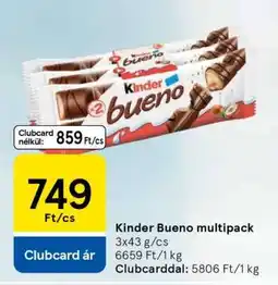 Tesco Kinder Bueno multipack ajánlat