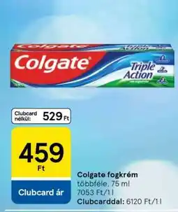 Tesco Colgate fogkrém ajánlat