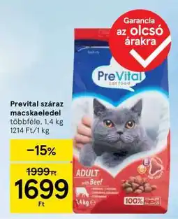 Tesco PREVITAL Száraz macskaeledel ajánlat