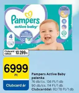Tesco Pampers Active Baby pelenka ajánlat