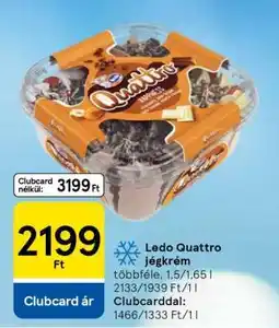 Tesco Ledo Quattro jégkrém ajánlat