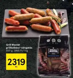 Tesco Grill Master grillkolbász-válogatás ajánlat