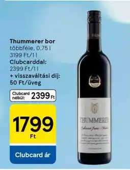 Tesco Thummerer bor ajánlat