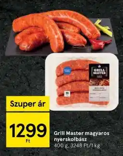 Tesco Grill Master magyaros nyerskolbász ajánlat