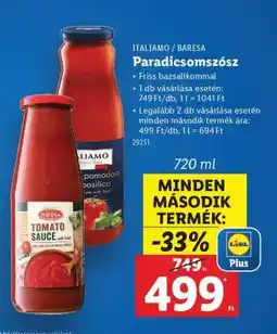 Lidl Paradicsomszósz ajánlat