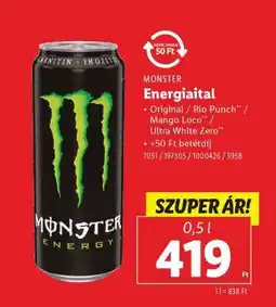 Lidl MONSTER Energiaital ajánlat