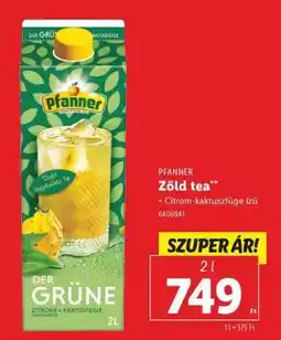 Lidl Pfanner zöld tea ajánlat