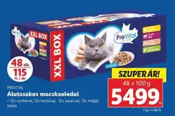 Lidl PREVITAL Alutasakos macskaeledel ajánlat