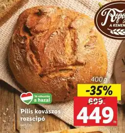 Lidl Pilis kovászos rozscipó ajánlat