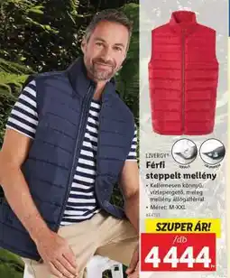 Lidl Férfi steppelt mellény ajánlat