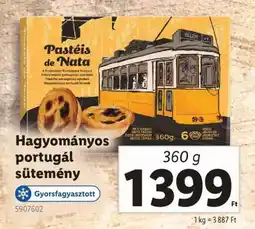 Lidl Hagyományos portugál sütemény ajánlat