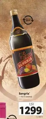 Lidl Sangria ajánlat