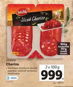 Lidl Chorizo ajánlat