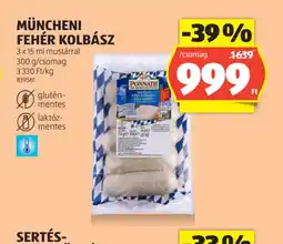 ALDI Müncheni Fehér Kolbász ajánlat
