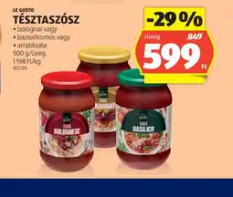 ALDI Le Gusto Tésztaszsz ajánlat