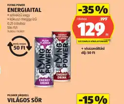 ALDI Flying Power Energiaital ajánlat
