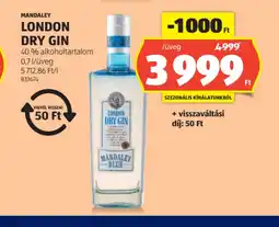 ALDI Mandalay London Dry Gin ajánlat