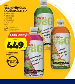 ALDI Pro+ Vegi Gyümölcs- és Zöldségital ajánlat