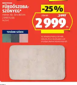 ALDI Novitesse Fürdőszoba-szőnyeg ajánlat