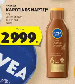 ALDI Nivea Sun Karotinos Naptej ajánlat