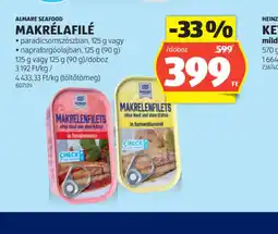 ALDI Almare Seafood Makrélafilé ajánlat