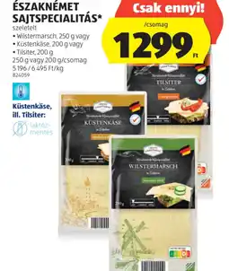ALDI Meine K laktóz-setheke Északnémet Sajtspecialitás ajánlat