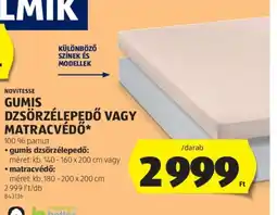 ALDI Novitesse gumis dzsörzélepedő vagy matracvédő ajánlat