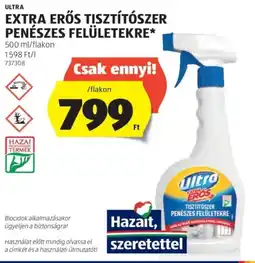 ALDI Ultra extra erős tisztítószer penészes felületekre ajánlat