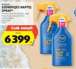 ALDI Nivea sun szórófejes naptej spray ajánlat