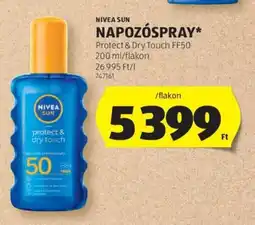 ALDI Nivea sun napozóspray ajánlat