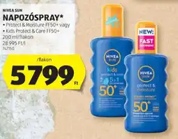 ALDI Nivea sun napozóspray ajánlat