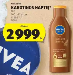 ALDI Nivea sun karotinos naptej ajánlat