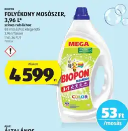 ALDI Biopon folyékony mosószer ajánlat