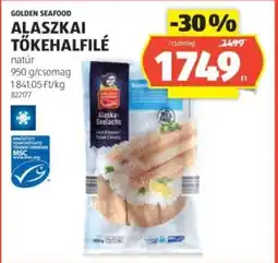 ALDI Golden seafood alaszkai tőkehalfilé ajánlat