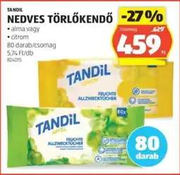 ALDI Tandil nedves törlőkendő ajánlat