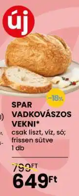 Spar SPAR VADKOVÁSZOS VEKNI ajánlat
