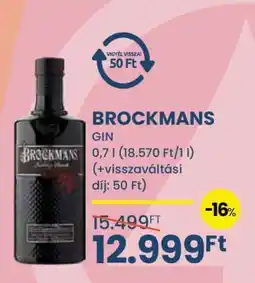 Spar BROCKMANS GIN ajánlat