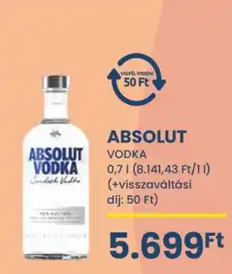 Spar Absolut vodka ajánlat