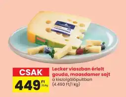 Spar Lecker viaszbán érlelt gouda, maasdamer sajt ajánlat