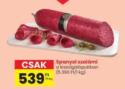 Spar Spanyol szalámi ajánlat