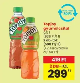 Spar Topjoy gyümölcsital ajánlat