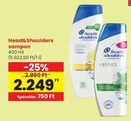Spar HEAD & SHOULDERS Sampon ajánlat