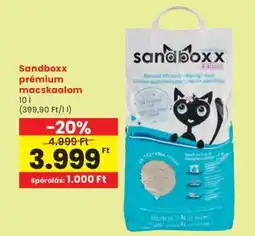 Spar Sandboxx prémium macskaalom ajánlat